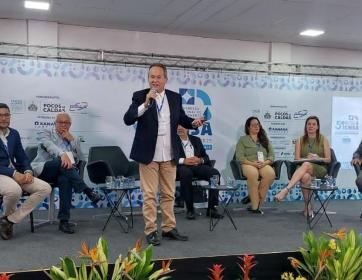 Diretor da Autarquia Águas do Pantanal, Júlio Parreira,  profere palestra no 51° Congresso Nacional de Saneamento